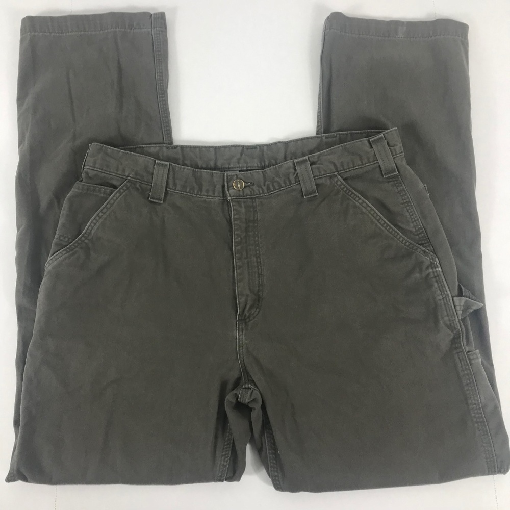 Carhartt Dungaree Work Pants Relaxed Fit Brown 38